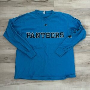 carolina panthers blue long sleeve t-shirt